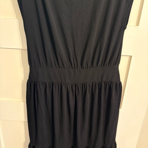 NEW Mododoc Women's XS Cap Sleeve T-Shirt Midi Casual Layer Festival Black Dress - Picture 4 of 4